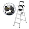 Cosco 6 ft Aluminum Stepladder 2061AABLKE - alternate 7